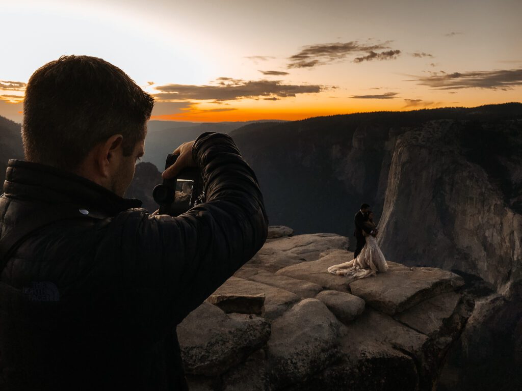 BTS of Yosemite Elopement Photographer